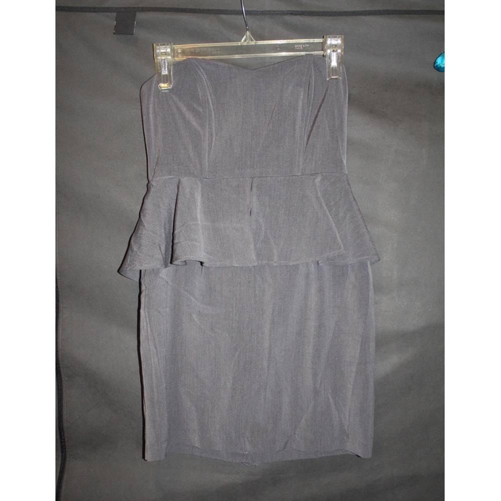 Strapless Peplum Dress